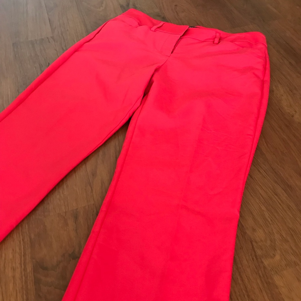 Express - Editor Pants - Dark Coral/Red - 0R